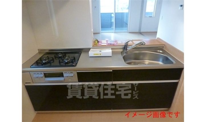 大阪府堺市中区福田の賃貸アパートのキッチン