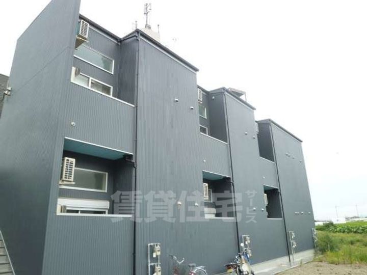 大阪府堺市東区日置荘原寺町の賃貸アパートの玄関