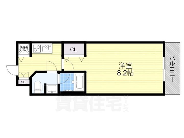 S-RESIDENCE天王寺の間取り