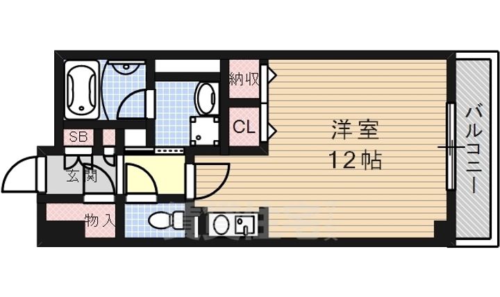 愛知県名古屋市瑞穂区瑞穂通1丁目の賃貸マンションの間取り