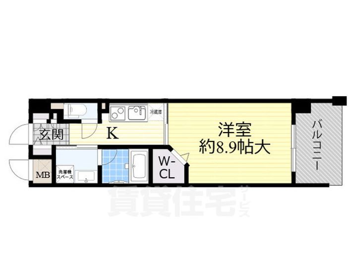 大阪府大阪市淀川区西宮原2丁目の賃貸マンションの間取り