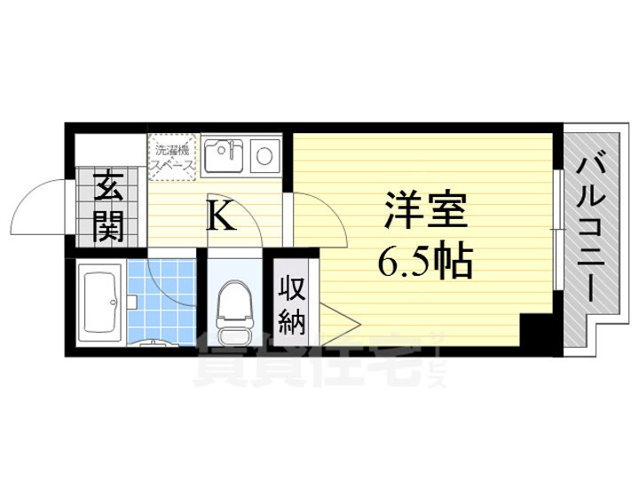 大阪府泉大津市旭町の賃貸マンションの間取り