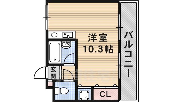 大阪府摂津市別府2丁目の賃貸マンションの間取り