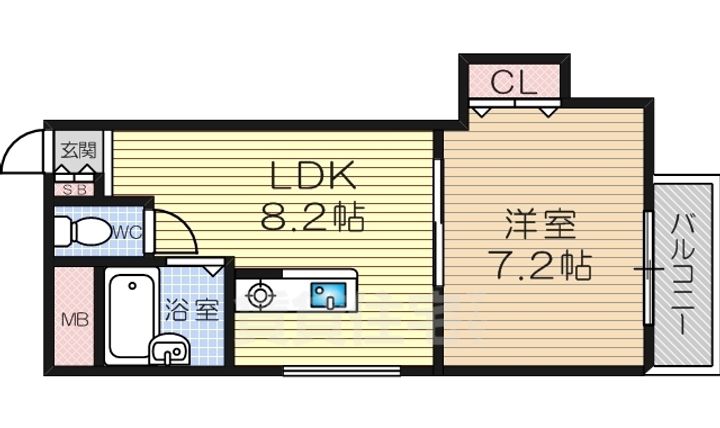 エスパシオ(十三元今里)の間取り