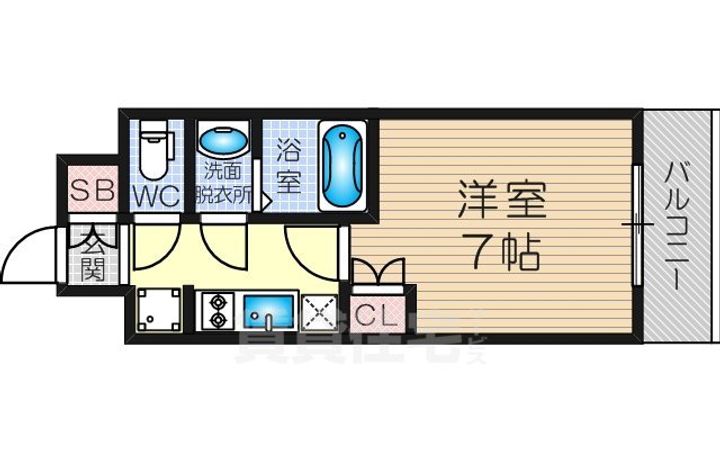 メロディア新北野の間取り