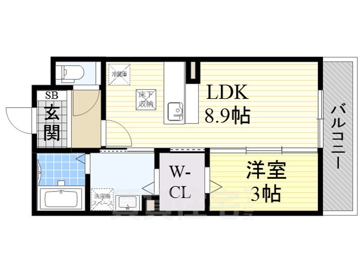 大阪府摂津市香露園の賃貸アパートの間取り