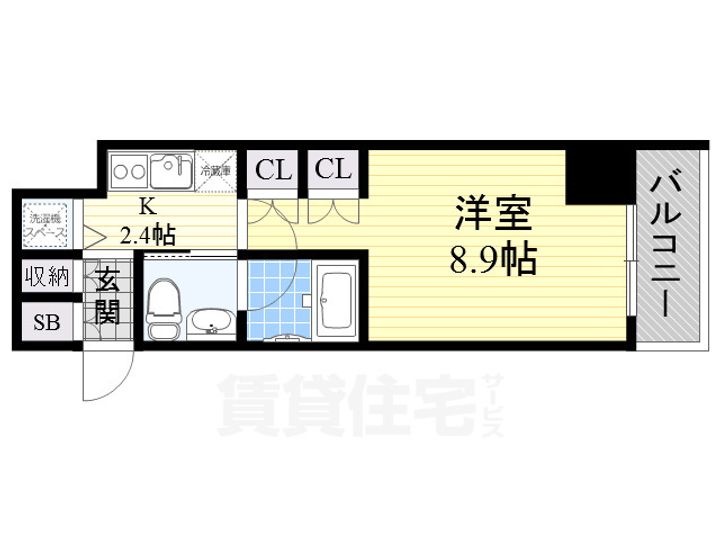 グランルージュ栄2の間取り