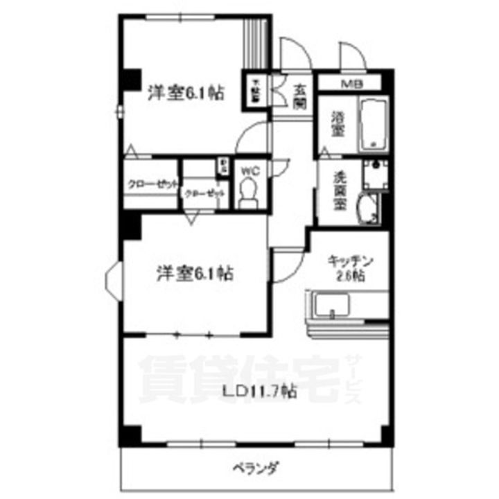 グローヴ大久手A棟の間取り