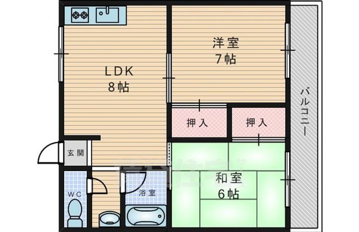 ハイツ緑の間取り