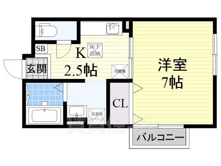 アミティエ山本の間取り