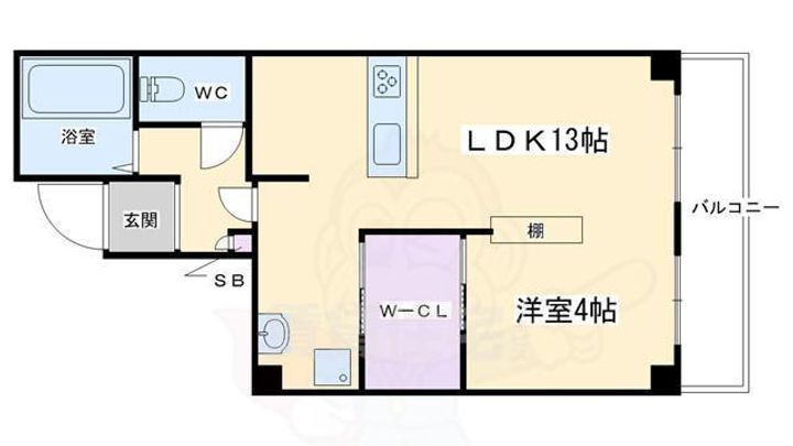 SAMSQUARE四条大宮(サムスクエア)の間取り