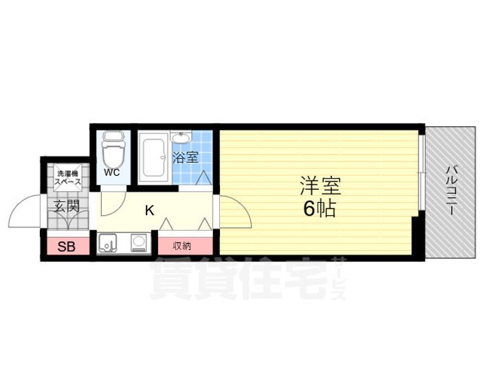 リーガル京都河原町3の間取り