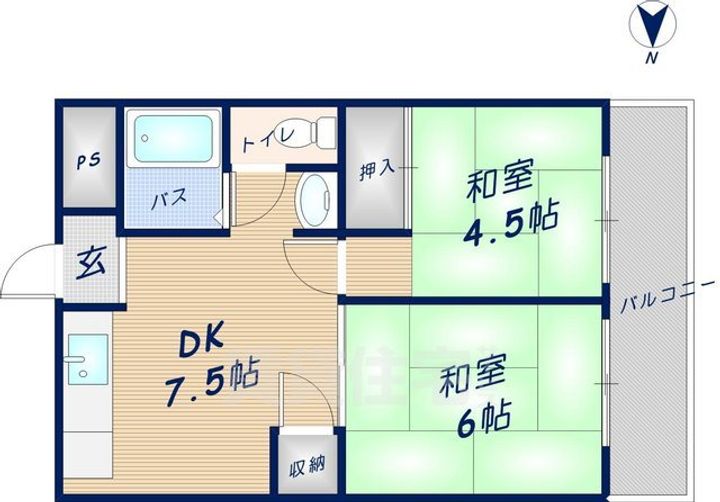 TKスカイハイツの間取り