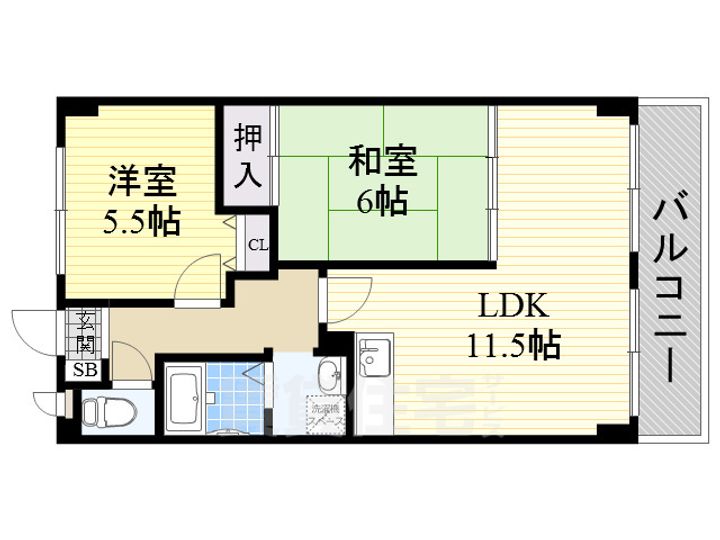 ロイヤルカーサ姫里の間取り