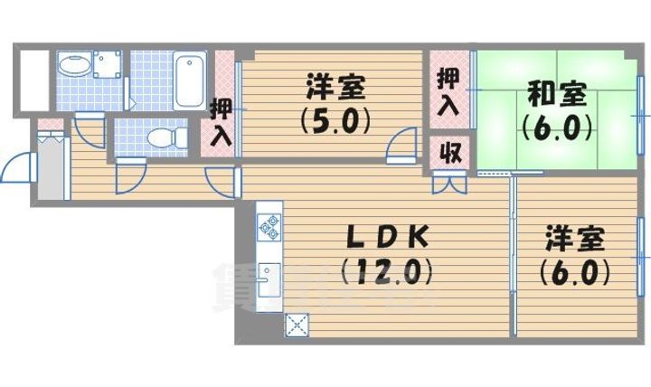 エルドラード上ヶ原2番館の間取り