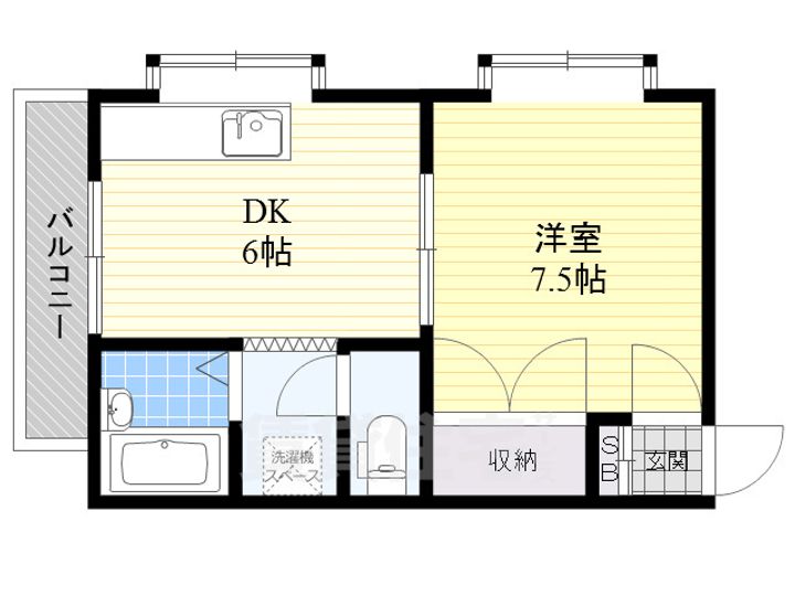 敷島第6マンションの間取り