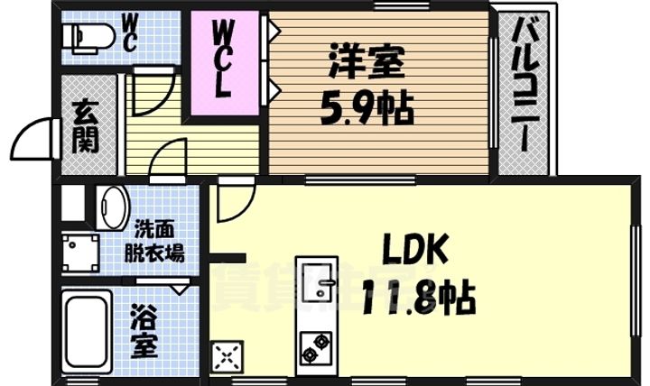 LUXE STYLE辻町EAST(リュックススタイル)の間取り