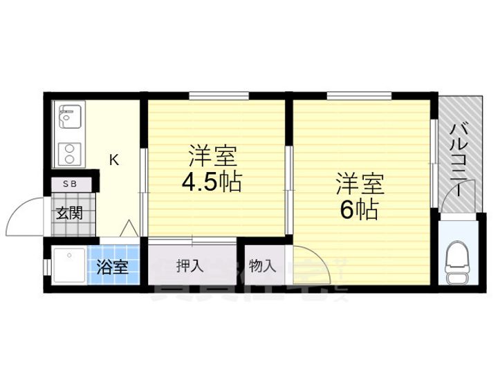 金明荘の間取り