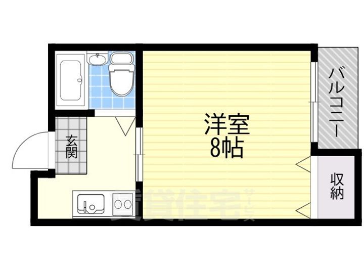 大阪府豊中市螢池東町4丁目の賃貸マンションの間取り
