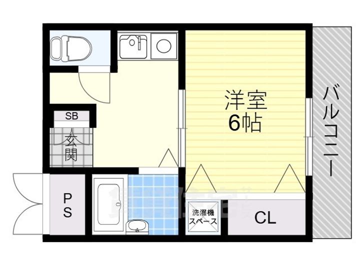 大阪府豊中市春日町5丁目の賃貸マンションの間取り