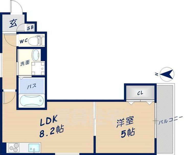 クリエオーレ玉串元町の間取り