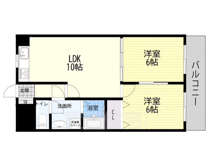 クレール西町北館の間取り