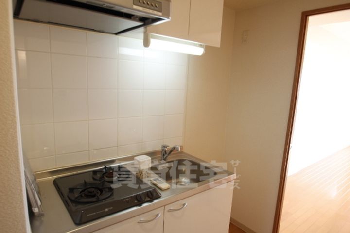 大阪府堺市堺区北花田口町2丁の賃貸マンションのキッチン
