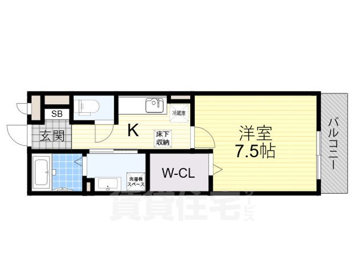 大阪府大阪市旭区清水5丁目の賃貸アパートの間取り