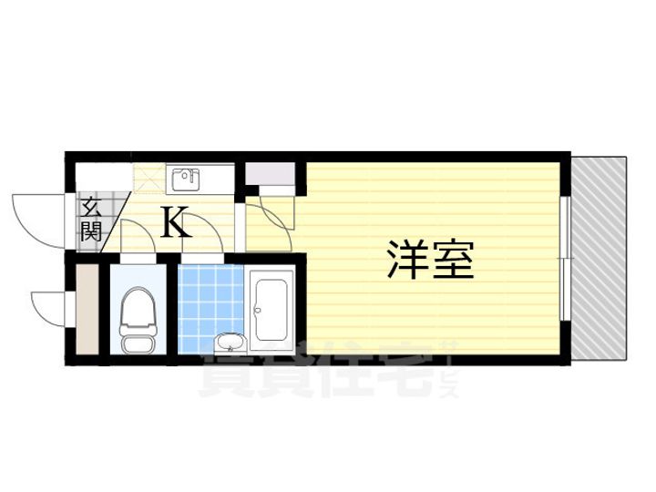 大阪府堺市堺区中向陽町1丁の賃貸マンションの間取り