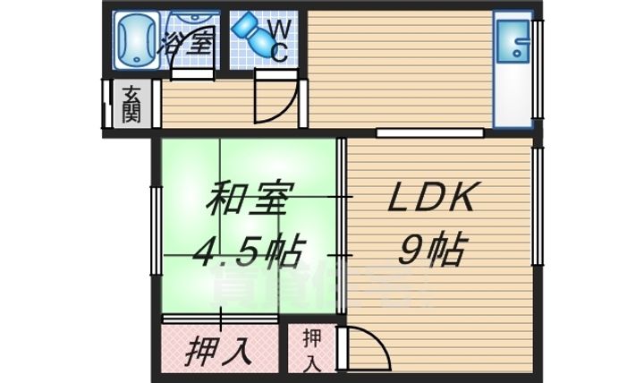 和美荘1棟の間取り