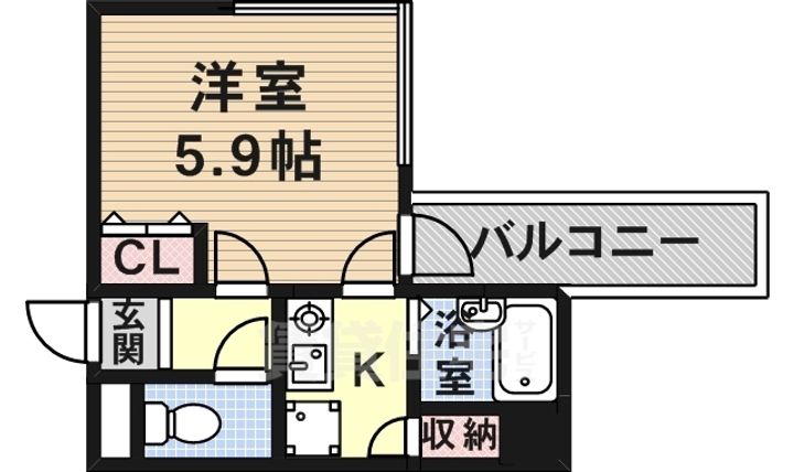 ロイヤルヒル神戸三ノ宮2の間取り
