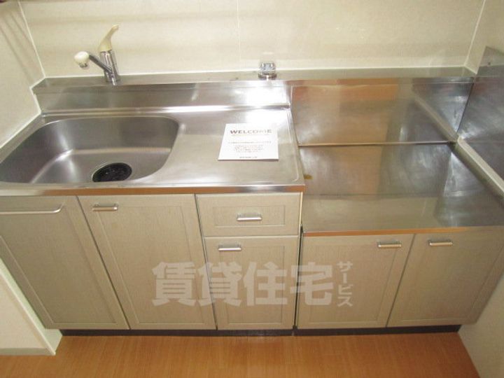大阪府泉大津市東雲町の賃貸マンションのキッチン
