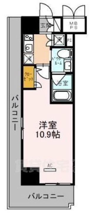 大阪府堺市堺区北花田口町2丁の賃貸マンションの間取り