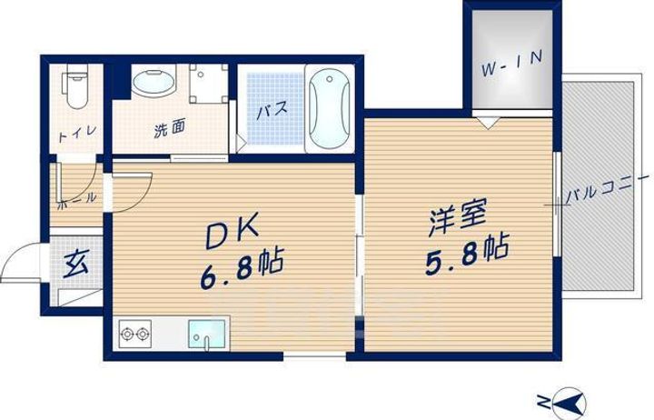 ALEGRIA瓢箪山上四条の間取り