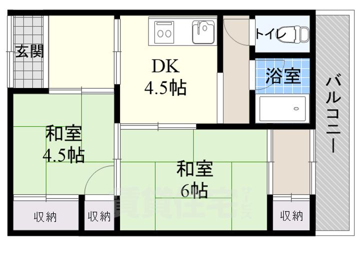 大阪府羽曳野市島泉1丁目(一戸建)の賃貸物件の間取り