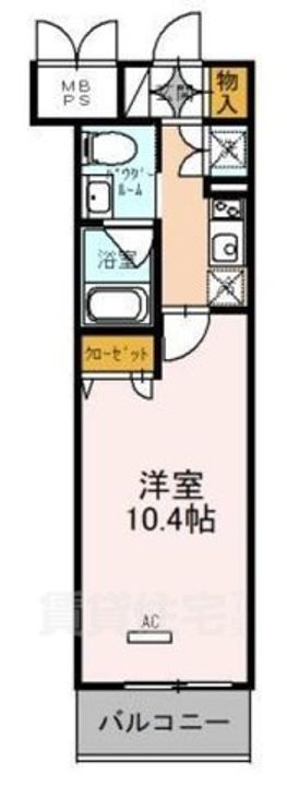 大阪府堺市堺区北花田口町2丁の賃貸マンションの間取り
