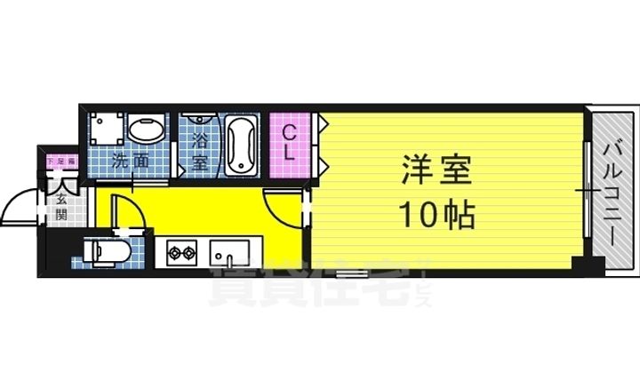 TKアンバーコート六条通の間取り