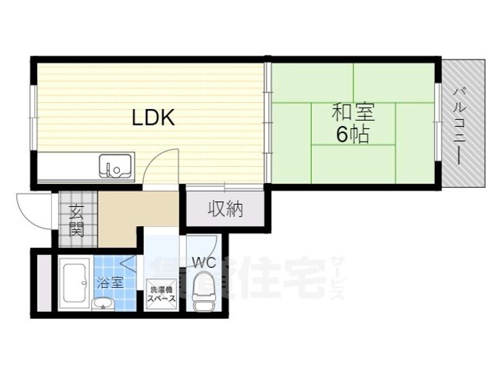 ホワイトハイツカドタの間取り