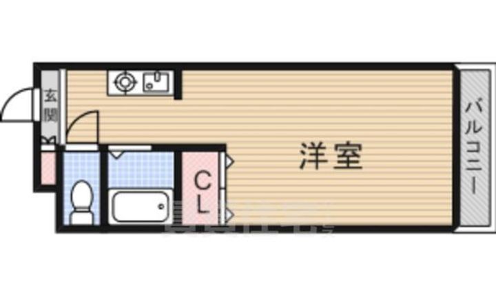 大阪府茨木市園田町の賃貸マンションの間取り