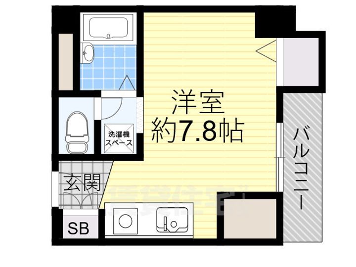 大阪府茨木市別院町の賃貸マンションの間取り