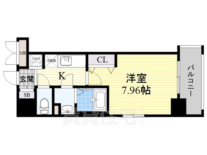ラグゼ東三国5の間取り