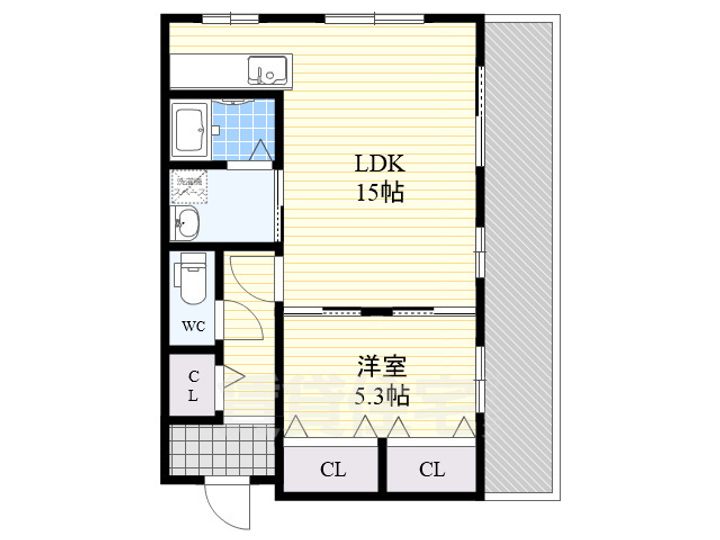 大阪府藤井寺市北條町(一戸建)の賃貸物件の間取り