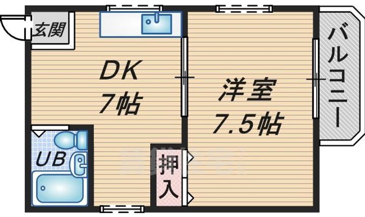 スタジオ・ラ・マンタ曽根の間取り