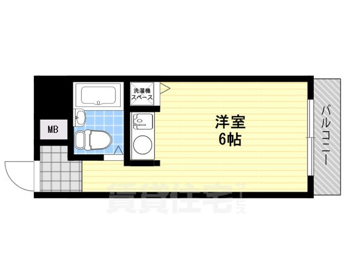 大阪府大阪市都島区都島北通2丁目の賃貸マンションの間取り