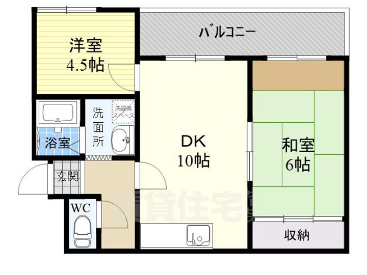 ラフォーレ東石切203の間取り
