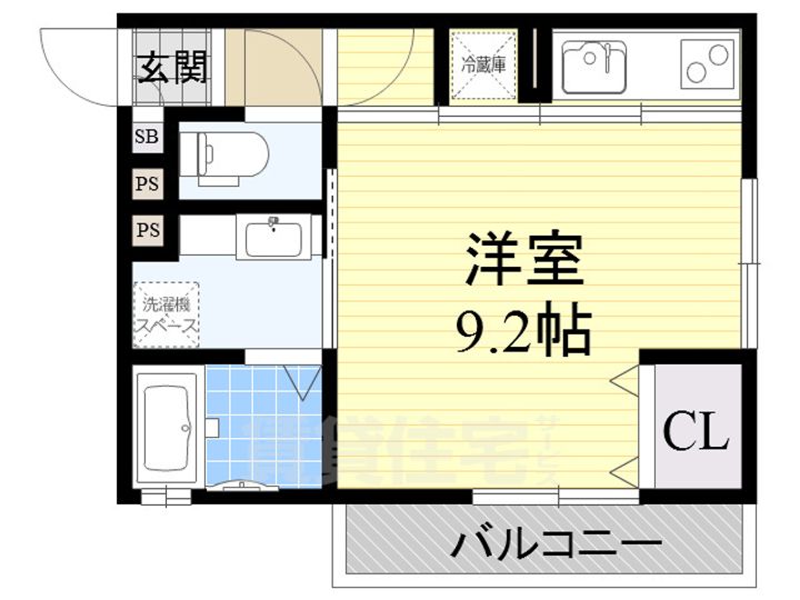 大阪府豊中市大黒町3丁目の賃貸アパートの間取り