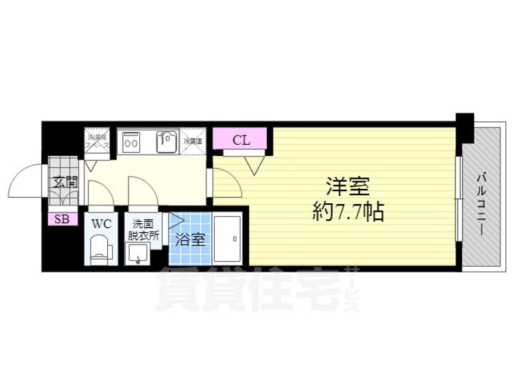 プレサンス京都天使突抜奏の間取り