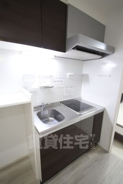 大阪府堺市堺区少林寺町西1丁の賃貸マンションのキッチン