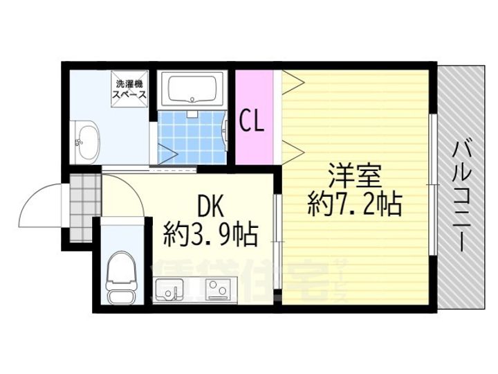 大阪府大阪市西淀川区姫里1丁目の賃貸アパートの間取り