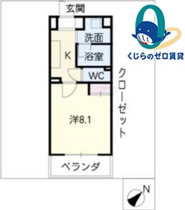 シティライフ本山北407の間取り